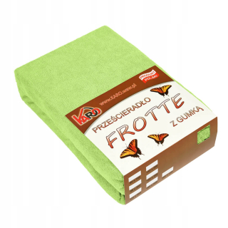 Plachta na posteľ - Terry List s 90x200 Lime Gumber 058