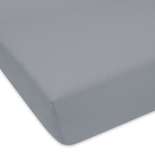 Plachta na posteľ - Single Grey Sheet Jersey 90x180 cm