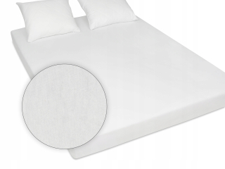 Plachta na posteľ - Jersey White List High Kvalitný 160x200