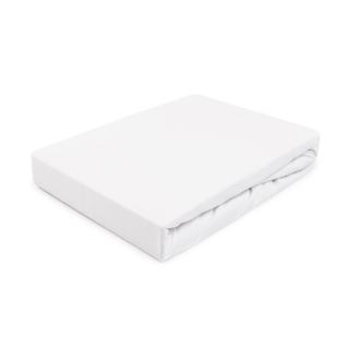 Plachta na posteľ - List s dresom s elastickým pásmom 130/140x200 biely