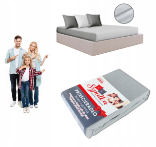 Plachta na posteľ - List s gumovým pásom 160x200 hrubý poľský dres