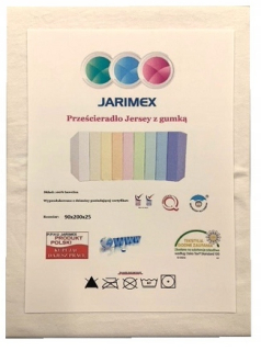 Plachta na posteľ - List s Jersey 90x200x25 Jersey.