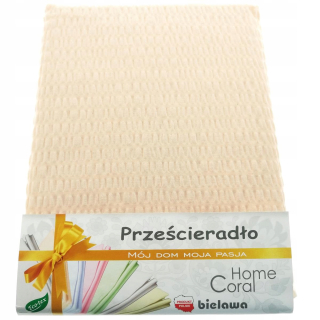 Plachta na posteľ - 160x200 Kôra plech 100% béžová bavlna