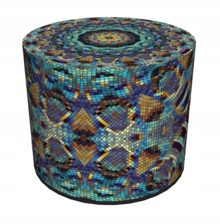 Sedací vak do detskej izby - Bertoni Pouf Poufy Roller, Barcelona Pattern - New!