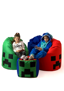 Sedací vak do detskej izby - Game Sako Pouf 130x90 Výrobca XL