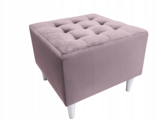Sedací vak - Glamour Poufa Drevené nohy 50x50 nôh