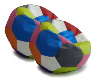 Sedací vak do detskej izby - Pouf farebná guľa 65 cm kresla SAKO 2 ks