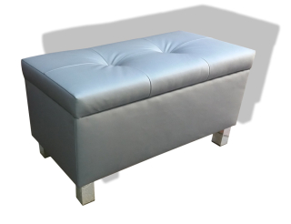 Sedací vak do detskej izby - Pouf, lavica Poufy Otvorená 60x40x43 Eco -Leather SkaJ