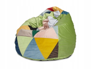 Sedací vak do detskej izby - Pouf Trianangles Bag SAKO stolička 110x80 pre obývaciu izbu