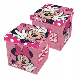 Úložný box pre deti - Pouf pre sedadlo hračiek / Minnie Mouse