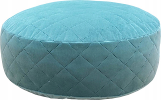 Prešívaná Pouf 50 cm semišový vankúš