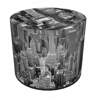 Sedací vak - Pouf s panorámou mesta - New York