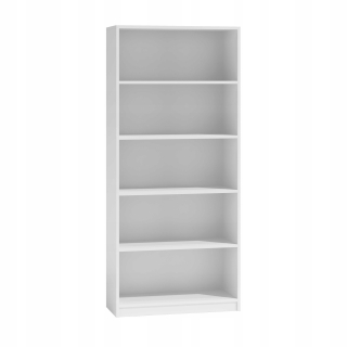 Regál policový - Kancelárska knižnica 80 cm kabinet bielet rohož