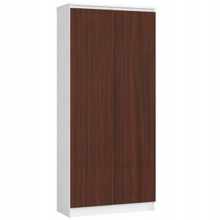 Regál, polica do pracovne - Kancelárska knižnica šatníka 80 cm dverí police White Wenge