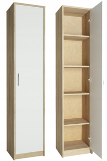 Šatníková skriňa do študenskej izby - Kacper knižnica moderný štýl šatníka Zogistore Olcha