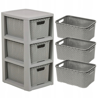 Chradding Company Cabinet Shipper s 3 Rattan Branch Bases