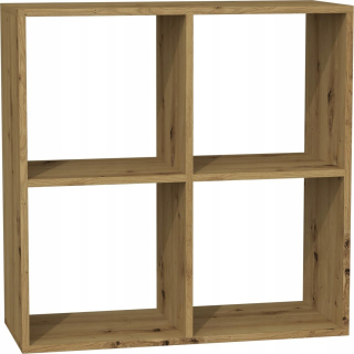 Knižnica, regál - Šampiračná kabineta 2x2 Oak Artisan