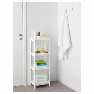 Regál, komoda do kúpeľne - Kúpeľňa Biely veken 37x23x101 ikea