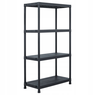 Regál policový - Black Warehouse Rack 100 kg 60x30x138cm plast