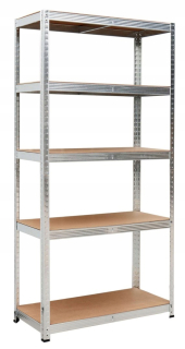 Regál policový - Garáž na skladovanie 5 políc 625 kg 150x75x30cm