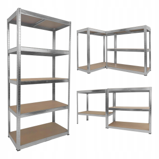 Kovová skladová polica 180x90x30cm kabinet