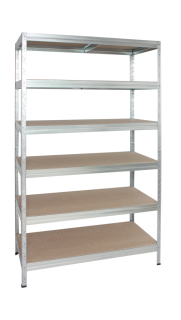 Regál policový - Kovová polica pre garáž 220x120x35 6 políc 175 kg