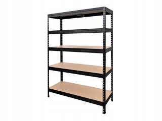 Regál policový - Goodhome Rand Metal Poličky 5 políc 180x128x40 cm