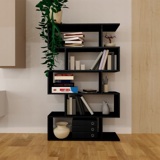 Knižnica, regál - Kabinet pre police RootEch 90 cm 162 cm 25 cm čierny