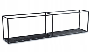 Polica do obývačky - Boss Sofa 3 -Čierna Čierna eko -geather