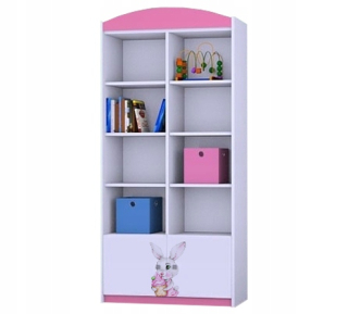 Úložný regál, polica do izby - RTV Oak Cabinet s podkrovím 39x180x40 zásuvky