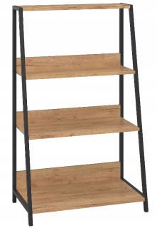 Polica do predsiene - Scandinavian Loft Ladder Rack Black Metal