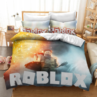 Kompletný set posteľných obliečok - Sada podstielky Roblox 160x200 2 prípady vankúšov