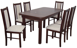 Stôl so stoličkami do obývačky - Šatníka šatníka s 90 cm 2d 2SZ biela moderná