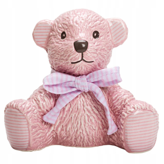 Pokladnička pre deti - Ružový prasiatko Bank Bear 12,5 cm fena