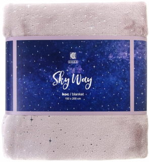 Prikrývka, prehozy na posteľ - Ružová prikrývka Sky Fight 150x200 CM Star Hviezdne hviezdy