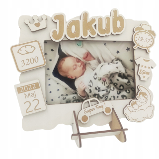 Fotorámik pre detičky - Fotograf, záznam, 3D gravírovanie