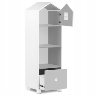 Regál do detskej izby - Detská knižnica rozprávka House Gray Collection Mirir
