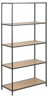 Regál, polica do pracovne - Moderná knižnica pre kovový salón150 cm podkrovie