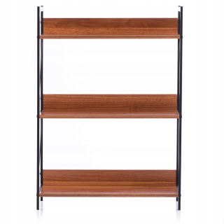 Regál, polica do pracovne - Knižnica Tukke Homede - Rack/Hom/Tukke/Walnut/62x27.6