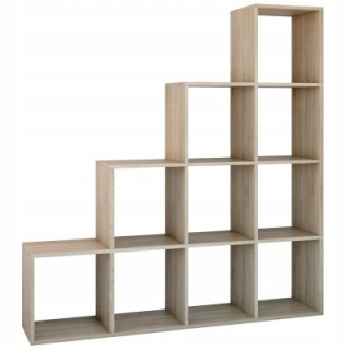 Regál do detskej izby - Topeshop Knižnica 153 x 30 x 153 cm Sonoma Oak