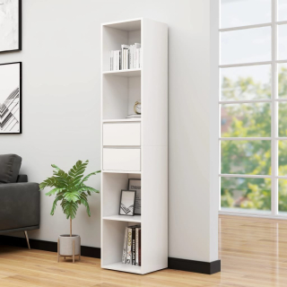 Regál do detskej izby - Rack, biely, 36x30x171 cm, Lumarko Chipboard!
