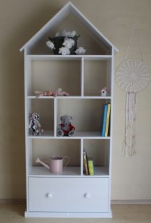 Úložný regál, polica do izby - Šatníková harmonika Ślakfurniture 180 18 mm do veľkosti