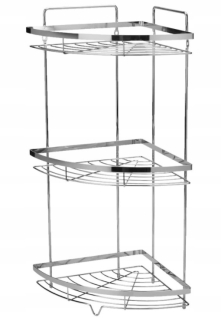 Regál policový - Matti Chrome 3 police 22x52x22 cm,
