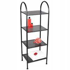 Regál, komoda do kúpeľne - T003 BLK kúpeľňová knižnica