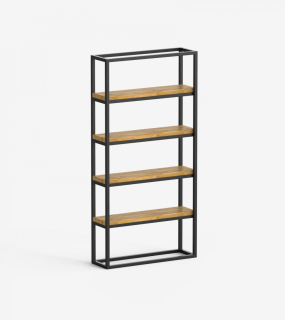 Loft Union Strong 200x100 Loft Bookcase s dubovým vrchom