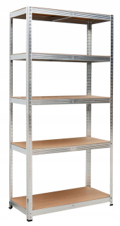 Regál policový - Warehouse Rack 5 úrovne 625 kg 150x75x30 cm