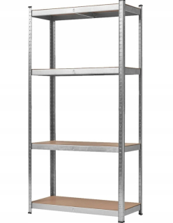 Regál policový - SDN Warehouse Rack 150 kg 4 police MDF 180 40 90 cm