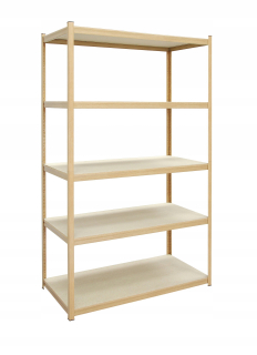 Regál policový - Kovová polica Pika Oak 5 Policy 180x80x50