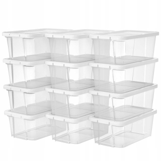Botník do predsiene - Box topánky na police 12 kusov 34,5x19.5x12.5cm