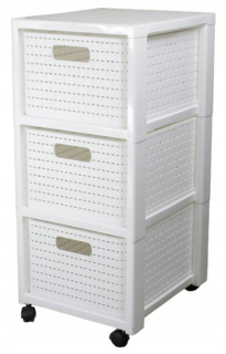 Regál, komoda do kúpeľne - Skrinka Stella White Stella 50 cm